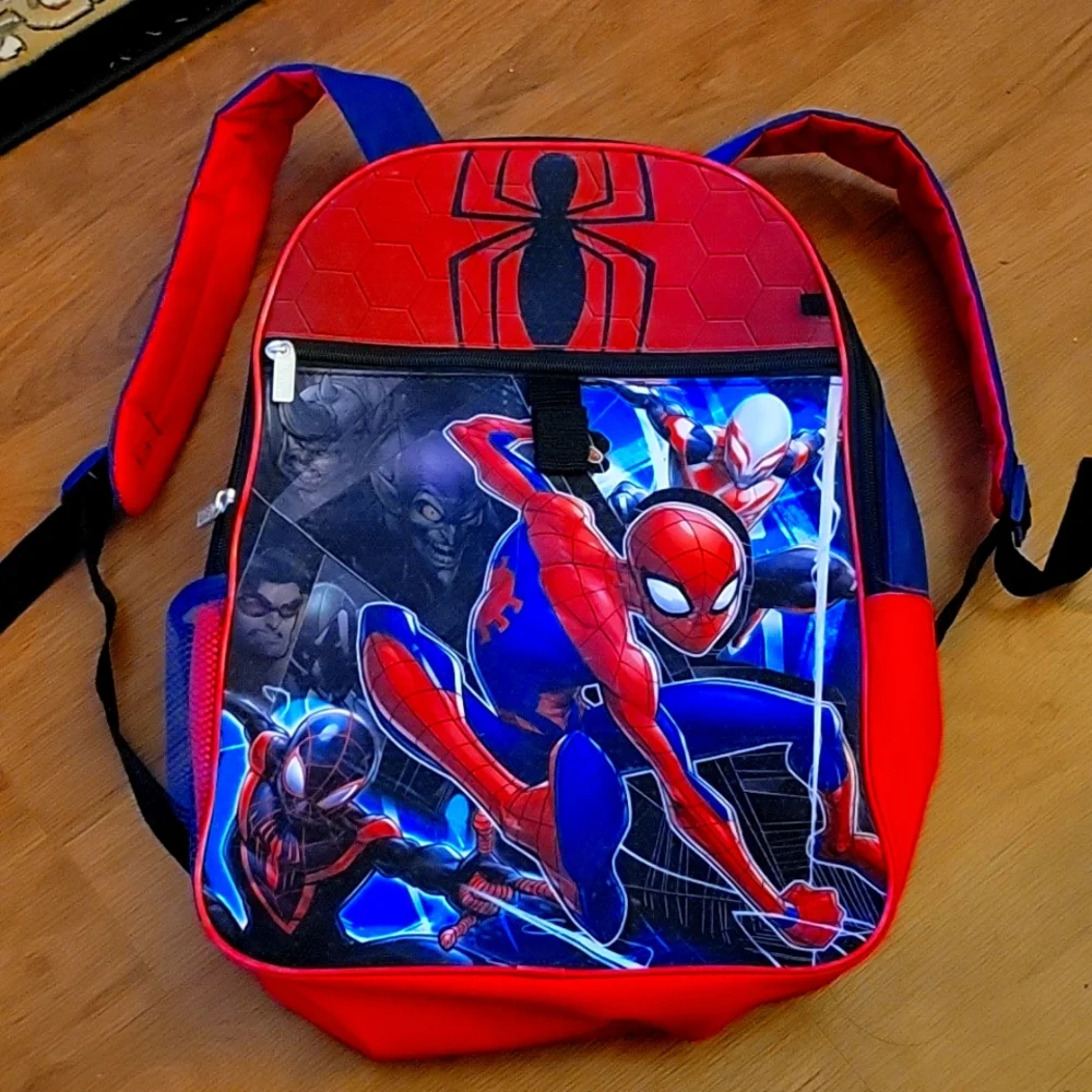Marvel Spider-Man red blue backpack 12x16x5